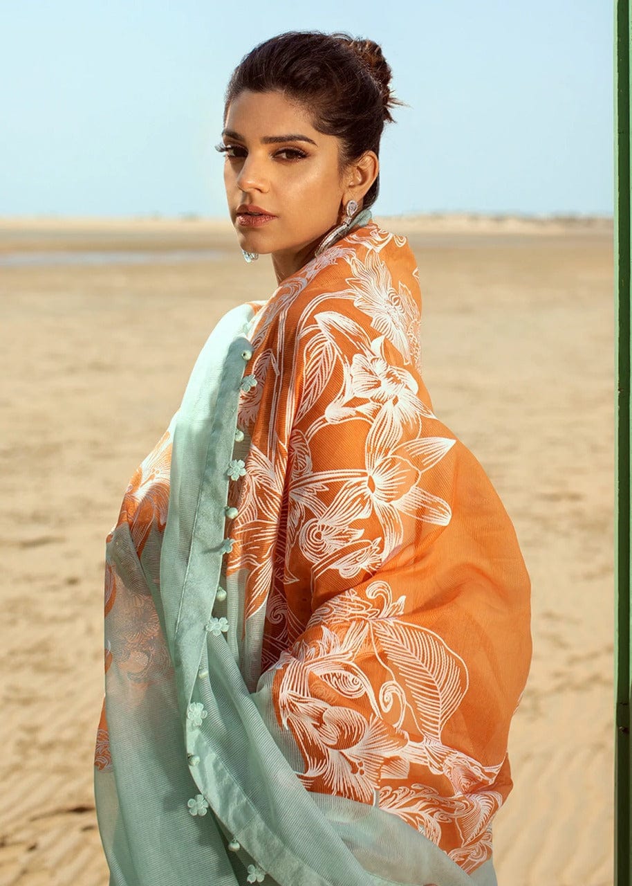 Crimsonn CR-02 White Embroidered Lawn 3pc