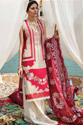 CR-05 Red  Embroidered Lawn 3pc